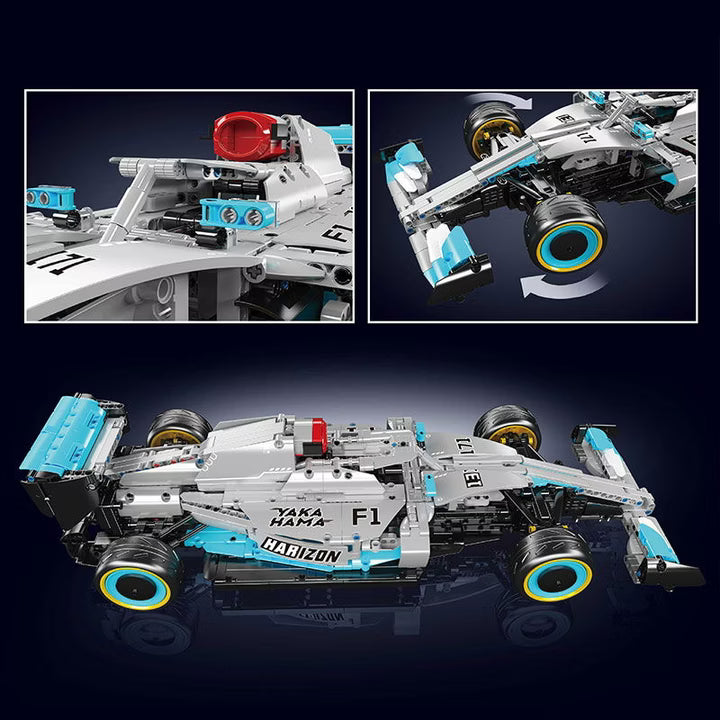 Rennwagen "AMG-F1" (inkl. Fernbedienung) - Klemmbausteine